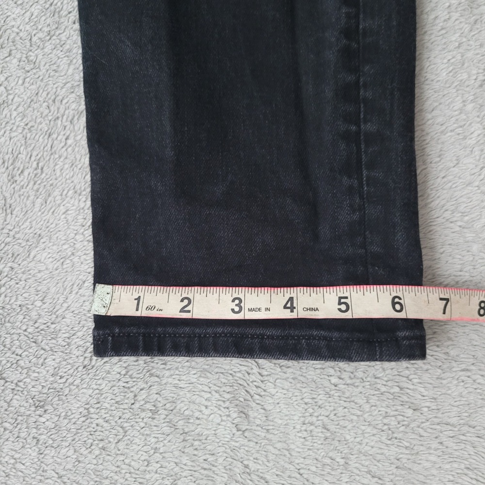 Madewell 32 X 32 black slim‎ denim jeans classic basics grunge goth alternative - Picture 12 of 16